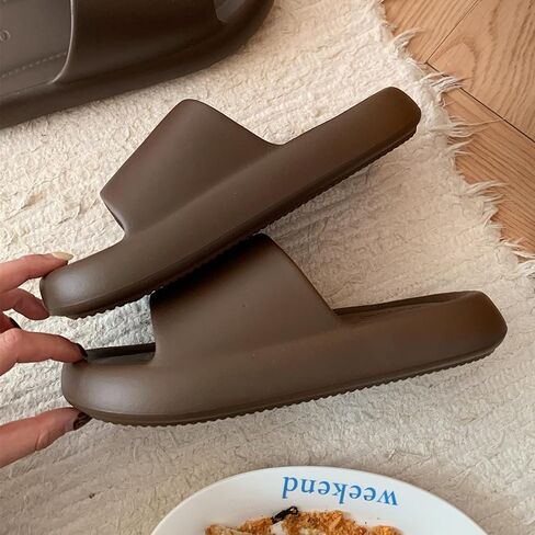 New Cloud Slides for Women and Men - Non-Slip Thick Sole Pillow Slippers, Soft, Comfy, Relax Shower Sandals, Easy to Clean, Indoor and Outdoor Shoes in Saudi Arabia
