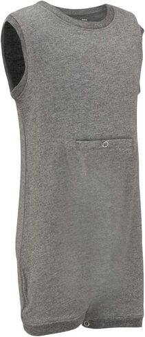Kaycey Special Needs Adaptive Clothing with Tube Access for Children & Adults, Sleeveless Bodysuit in Kuwait
