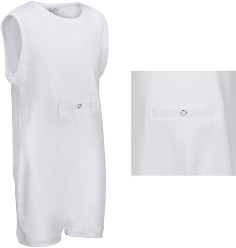 Kaycey Special Needs Adaptive Clothing with Tube Access for Children & Adults, Sleeveless Bodysuit in Kuwait