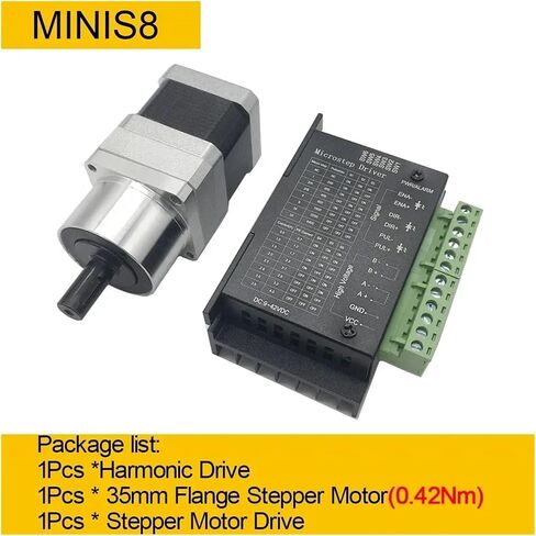 Mini Harmonic Drive Stepper Motor Kit Joint,Rotating Platform,Cam Divider,4 axis,Motor(MINIS8-35step-0.22Nm,50 to 1) in Saudi Arabia