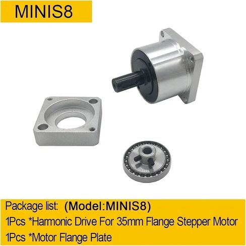 Mini Harmonic Drive Stepper Motor Kit Joint,Rotating Platform,Cam Divider,4 axis,Motor(MINIS8-35step-0.22Nm,50 to 1) in Saudi Arabia