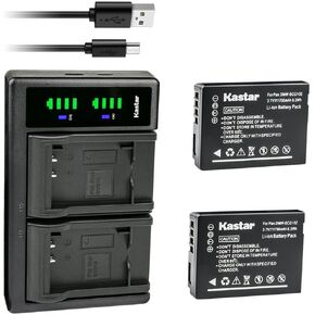 Kastar BP-DC7 LTD2 USB Battery Charger Replacement for Leica BP-DC7 BP-DC7-E Battery, Leica BC-DC7 BC-DC7-E Charger, Leica V-LUX 20 V-LUX 30 V-LUX 40 Digital Camera