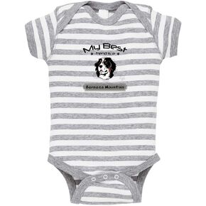 Cute Rascals Baby Bodysuit My Best Friend is Bernese Mountain Dog Cotton Boy & Girl Clothes