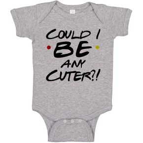 TATY Kids Could I Be Any Cuter Baby Infant Bodysuit