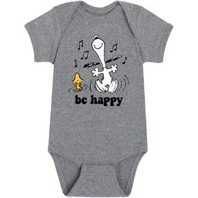 HYBRID APPAREL - Peanuts - Snoopy & Woodstock Dance Happily - Infant Baby One Piece