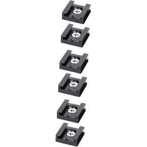 4pcs Multifunction Cold Shoe Mount Adapter for Quick Release Flash Stand Bracket for Cameras Compatible Led Lights and Monitors Black