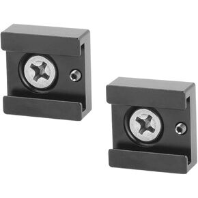 2Pcs Cold Shoe Flash Adapter Quick Release Bracket for Cameras Durable Mount Clamp Style Compatible with Flashes Black
