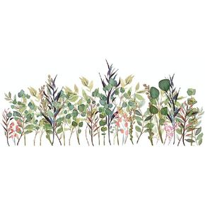 Amaonm Removable Green Fresh Plants Wall Decal Creative DIY Flower Grass Wall Sticker 3D Home Art Decor for Living Room Kids Bedroom Wall Corner Skirting Nursery Classroom