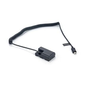 Tilta متوافق مع بطارية Canon LP-E6 Dummy إلى كابل الطاقة USB-C PD