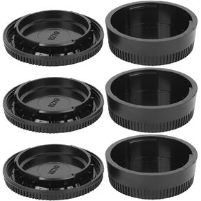 Pilipane Lens Cap Cover Hard Plastic Black,Lightweight Dustproof Scratch Resistant Camera Body Lens Cover Kit,Body Lens Cover Kit Compatible for Nikon F Mount Camera