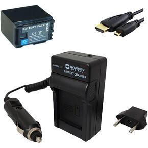 Synergy Digital Accessory Kit, Compatible with Canon XA65 Camcorder Includes: ACD787 Battery, HDMI6FM AV & HDMI Cable, SDM-1503 Charger