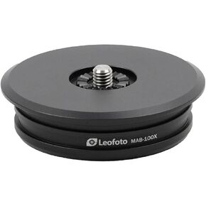 Leofoto MA-X Series X Bowl Adapter with 100mm Bowl, Secure Rosette Connector, Compatible with X Version Outdoors Heads (MA-100X)
