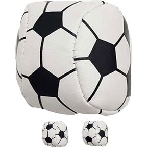 3pcs Durable Pu Football Shaped Sandbag Bean Bags for Boy Girl Compact Outdoor Toys for Family Fun for Juggling and