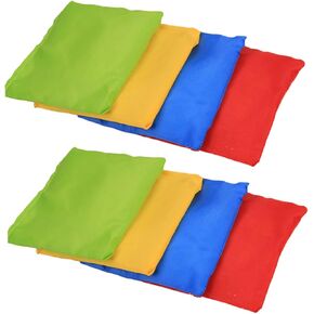 ERINGOGO Bright Comfortable Boys and Girls Sandbag Toy 8 Pcs Set Great for Indoor/Outdoor Games Hand-Eye Coordination Random