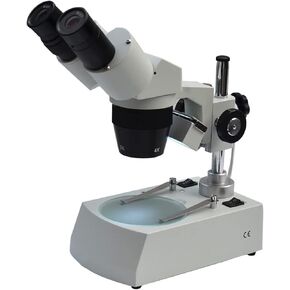 Binocular Stereo Microscope Optical Zoom Up and Down LED Light Source (Size : The Eyepiece Cannot be rotated) (The Eyepiece can be rotated)