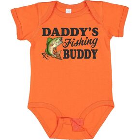 inktastic Daddy's Fishing Buddy Baby Bodysuit