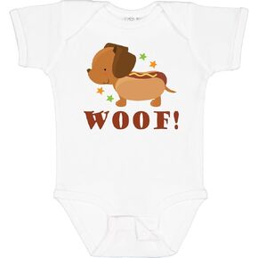 inktastic Dachshund Hot Dog Funny Baby Bodysuit