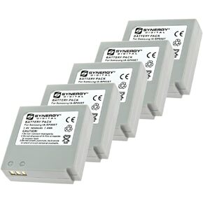 Synergy Digital Camcorder Batteries, Compatible with Energizer ERC696GRN Camcorder Batteries (li-ion, 7.4V, 1000 mAh), Set of 2