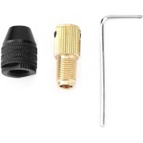 Electric Motor Shaft Miniature Self-Tightening Chuck Mini Electric Drill Accessories 0.3-3.4mm Range Keyless Chuck Fixing Device Chuck(5mm)