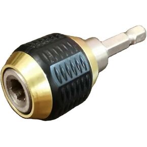 1/4 Inch Keyless Drill Chuck Adapter Self-Tighten Electric Drill Bits Collet Chucks 1/4" Hex Shank Quick Change Converter Chuck
