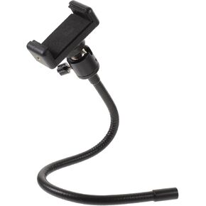 1Set Tripod Phone Holder with Hose and Dual Phone Clip Compatible with Smartphones Ergonomic Design Stable Ball Head Durable Materials