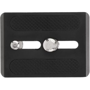 Aluminum Alloy Tripod Plate, 1/4in 3/8in Screw Thread, Compatible with FSB 6T FSB 8T DV Series, CNC Machining, Non Slip Rubber Foot Pad, Lightweight and Durably