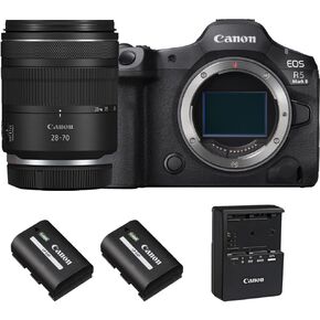 Canon EOS R5 Mark II Mirrorless Camera with Extra Canon LP-E6P Lithium-Ion Battery (Renewed)