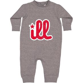 Ill Vintage It's A Philly Thing Infant Fleece Rompers, Warm, Adorable