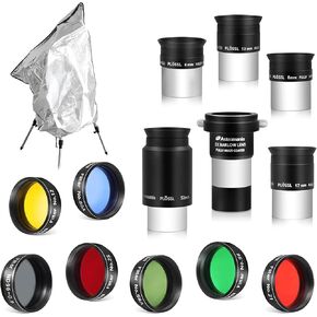 Astromania Protective Telescope Cover with Fixing Strap, Diameter 37.6" - Bundle with - 1.25-Inch Astronomical Telescope Accessory Kit