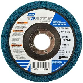 Norton 66254429268 4-1/2x7/8 "Bear-Tex Vortex Rapid Blend Axide Discs غير المنسوجة ، الحصى المتوسط ​​، 10 حزمة