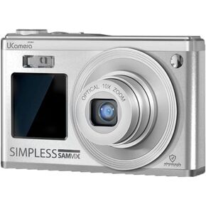 Samvix UCamera Zoom 5 with Video (Silver) - Kosher Digital Camera 10x Optical Zoom and 4K Recording