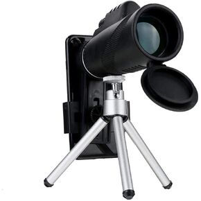 Monoculars Telescope High Power Monocular, 40X60 Zoom Lens Mini Monocular Telescope with Tripod Phone Clip Handheld Binoculars for Outdoor Camping, Binoculars