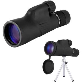Monocular Telescope 10-30x50 High Power Telescope Dual Focus Monocular Scopes - Waterproof Low Light Prism Lens with Phone Clip Tripod