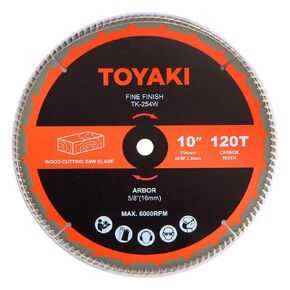 10-Inch Miter Saw Blade, 120-Tooth Fine-Finish Professional Woodworking Saw Blade for Miter Saws Table Saws and Circular Saw