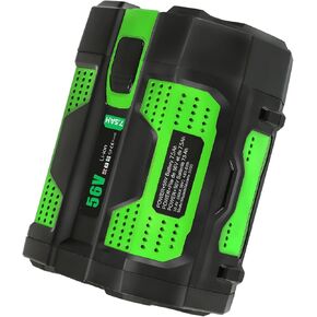 56v 7.5 Ah Battery Replacement for EGO Battery (7.5AH-Green)