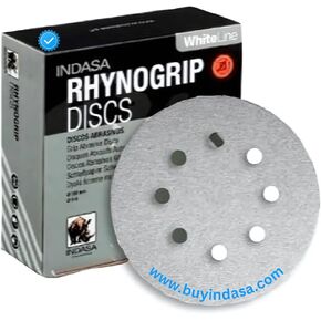 5 inch 8 Hole Hook and Loop 120 Grit Sandpaper Discs 50/box