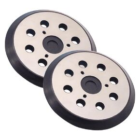 2 Pack 5 Inch Metal Replacement Sander Pads, 5'' 8 Holes Sanding Pad Compatible with Makita 743081-8 743051-7, BO5010 BO5030K BO5031K BO5041K, D26450, D26451K, D26453K Random Orbital Sanders