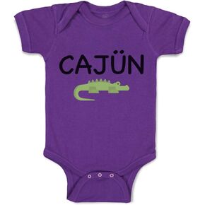 Custom Baby Bodysuit Cajun Alligator Funny Louisiana Cotton Boy & Girl Clothes