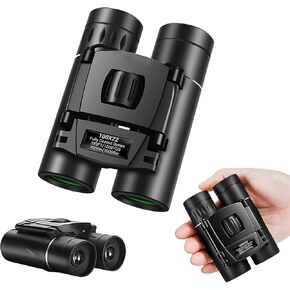 Concert Camping Telescope for Adults - 100X22 Professional Binoculars - Black Portable Compact 30000M High Power Portable Hunting Optical Telescope BAK4 for The Races, Bird Watching Hunting Camping Tr