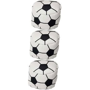3pcs Football Shaped Sandbag Toy Pu Bean Bags for Boy Girl for Juggling Outdoor Sports Carnival Fun and Backyard Games Compact and Portable Design