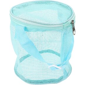 Portable Mesh Beach Bucket Organizer Boy Girl Sand Toy Storage Bag for Beach Swimming Boating and Camping Easy to Clean Design for Outdoor Fun and Festivals