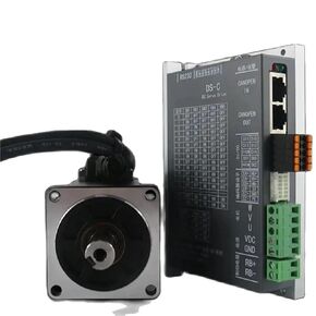 DC Servo 200W DC24V-48V 6A 3000rpm 2500 line incremental DC Servo Motor with Driver 6OM00630DC+DS-C200W for Computerized Numerical Control Machine