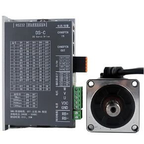DC Servo CANopen 750W DC48V-80V 19A 3000rpm 2500 line incremental DC Servo Motor with Driver 8OM02430DC +DS-C750W