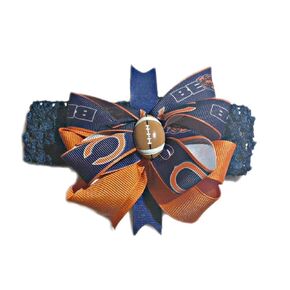 Bears Baby Girl Boutique Bow Crocheted Headband Fits Newborn to Adult