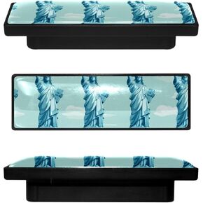 4 Pack 3.6inch Length Black Kitchen Cabinet Knobs Stainless Steel Drawer Knobs Bedroom Dresser Knobs for Men Women Girls, Nursery Knobs