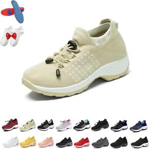 Comfortorthowear Shoes for Women, Musabela 2025 Comfort Wear Slip-on Elastic Shoes for Plantar Fasciitis, Breathable