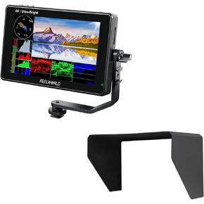 FEELWORLD LUT7S Camera Field DSLR Monitor and Sunshade Bundle