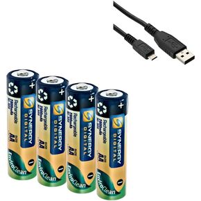 Synergy Digital Accessory Kit, Compatible with Kodak PIXPRO AZ405 Digital Camera Includes: SB201 Battery, USBM USB Cable