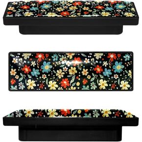 4 Pack 3.6inch Length Black Kitchen Cabinet Knobs Stainless Steel Drawer Knobs Bedroom Dresser Knobs for Men Women Girls, Nursery Knobs, cfxls-001-2