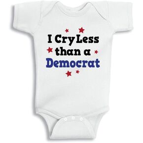 TATY Kids I Cry Less Than a Democrat Baby Infant Bodysuit
